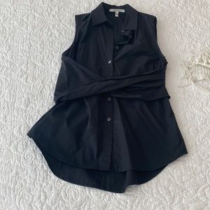 Derek Lam 10 Crosby Criss Cross Cotton Shirt
